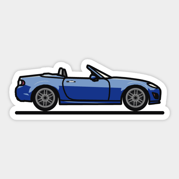 Blue Mazda Miata MX-5 NC (Mk3) Sticker by antipc